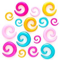 Expander do ucha - kolorowa błyszcząca spirala - Szerokość: 3 mm, Kolor kolczyka: Różowy Pink