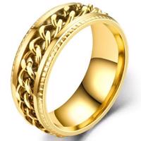 Pierścień Charles - Złoty/67mm KP16870
